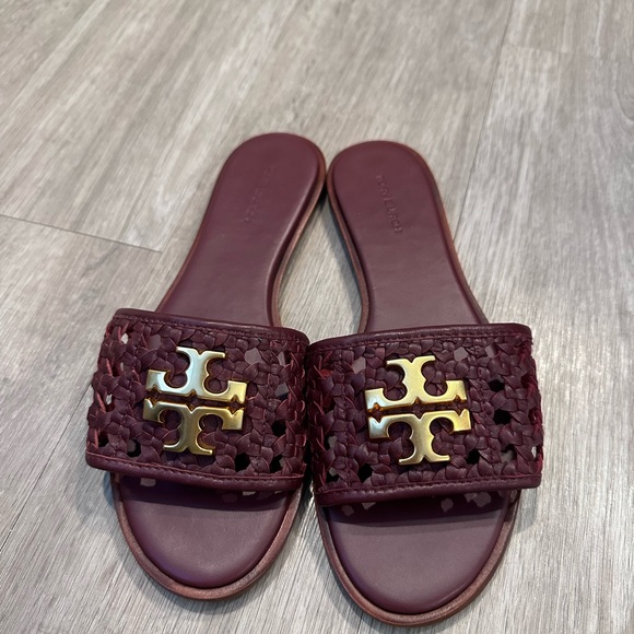 Burgundy Tory Burch Sandals- Brand New - Picture 8 of 8